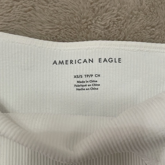 AMERICAN EAGLE WHITE HALTER TOP - Picture 6 of 8
